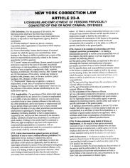 New York Correction Law
