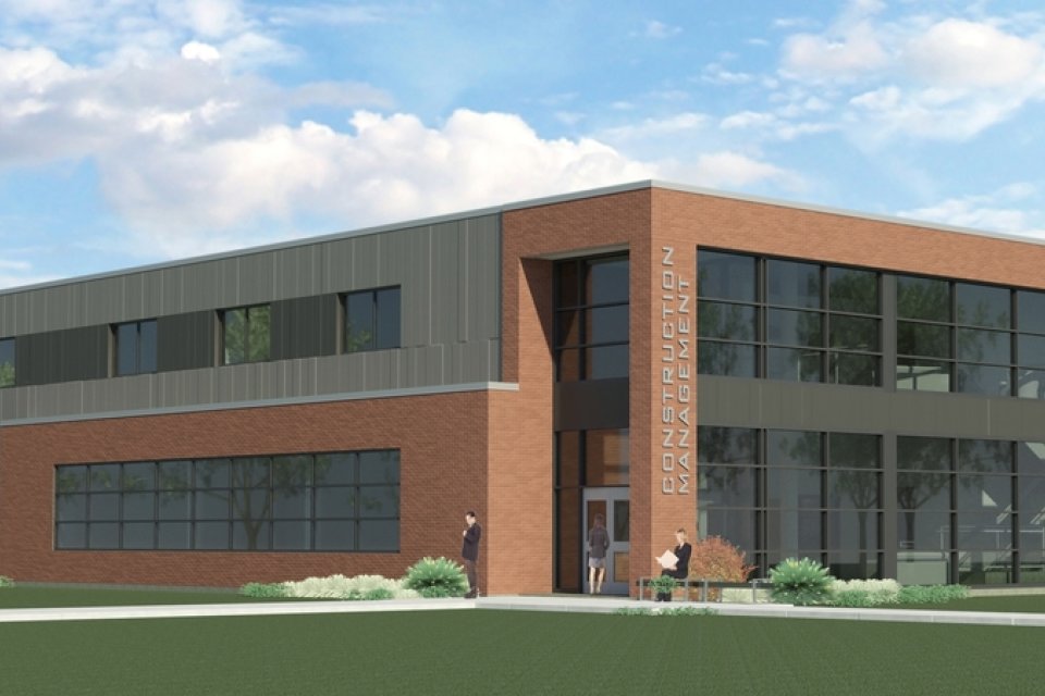 Construction Management Building Drawing